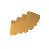 Gobricks,Brick Round Corner 6 x 6 with 33° Slope and Facet Cutout,GDS-90469,95188